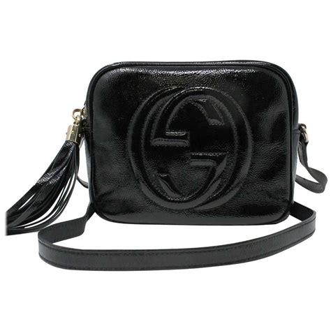 gucci soho patent leather bag|Gucci soho leather crossbody bag.